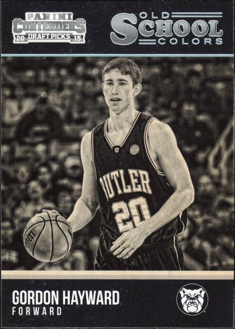 Gordon Hayward 2015-16 Panini Contenders Draft Picks #47 Basketball Trading Card - Front 2015-16 Panini Contenders Draft Picks Gordon Hayward #47 basketball trading card front
