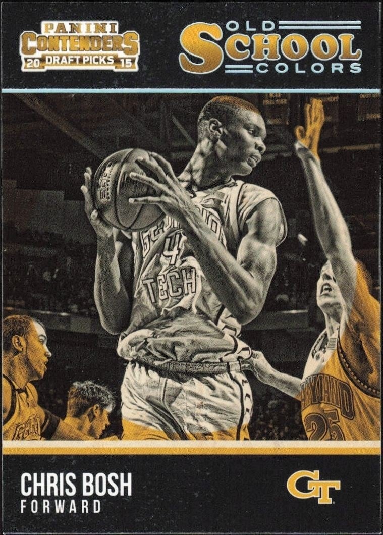 Chris Bosh 2015-16 Panini Contenders Draft Picks #35 Basketball Trading Card - Front 2015-16 Panini Contenders Draft Picks Chris Bosh #35 basketball trading card front
