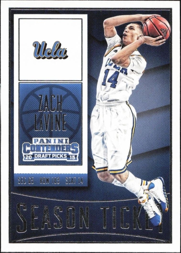 2015-16 Panini Contenders Draft Picks Zach LaVine #99 trading card