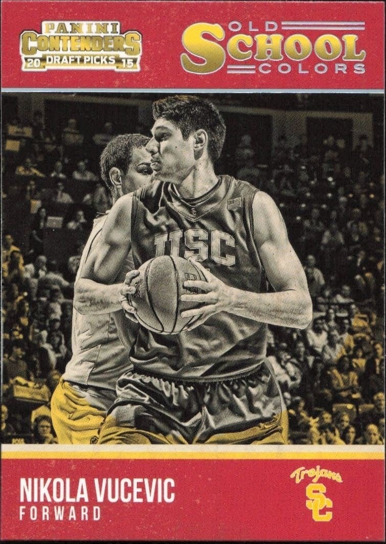 Nikola Vucevic 2015-16 Panini Contenders Draft Picks #38 Basketball Trading Card - Front 2015-16 Panini Contenders Draft Picks Nikola Vucevic #38 basketball trading card front