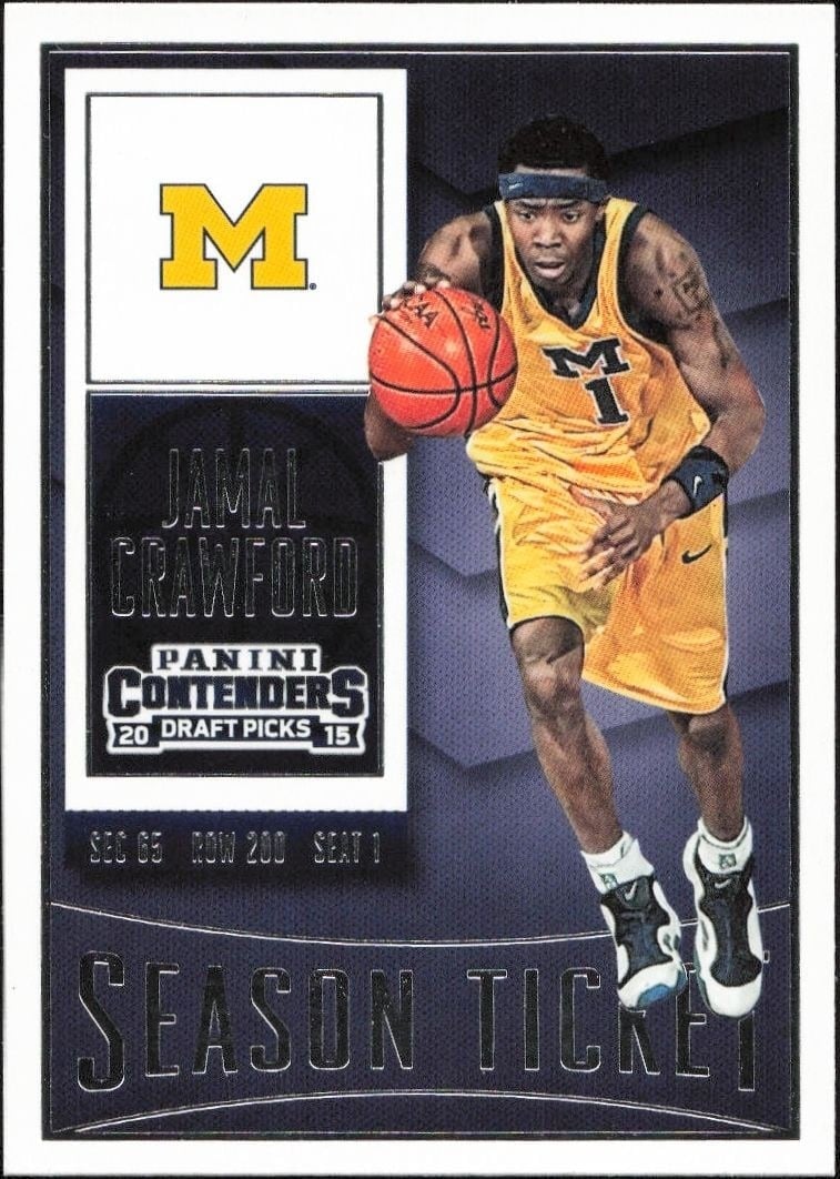 Jamal Crawford 2015-16 Panini Contenders Draft Picks #42 Basketball Trading Card - Front 2015-16 Panini Contenders Draft Picks Jamal Crawford #42 basketball trading card front