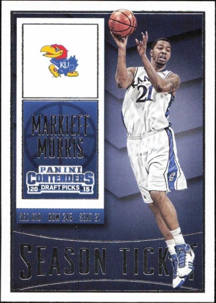 Markieff Morris 2015-16 Panini Contenders Draft Picks #67 Basketball Trading Card - Front 2015-16 Panini Contenders Draft Picks Markieff Morris #67 basketball trading card front