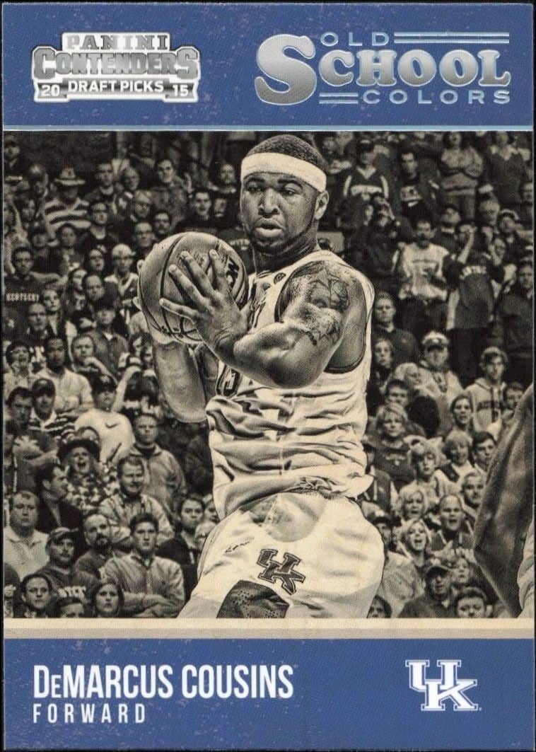 DeMarcus Cousins 2015-16 Panini Contenders Draft Picks #8 Basketball Trading Card - Front 2015-16 Panini Contenders Draft Picks DeMarcus Cousins #8 basketball trading card front