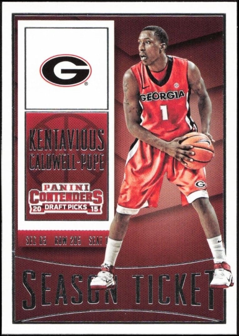 Kentavious Caldwell-Pope 2015-16 Panini Contenders Draft Picks #56 Basketball Trading Card - Front 2015-16 Panini Contenders Draft Picks Kentavious Caldwell-Pope #56 basketball trading card front