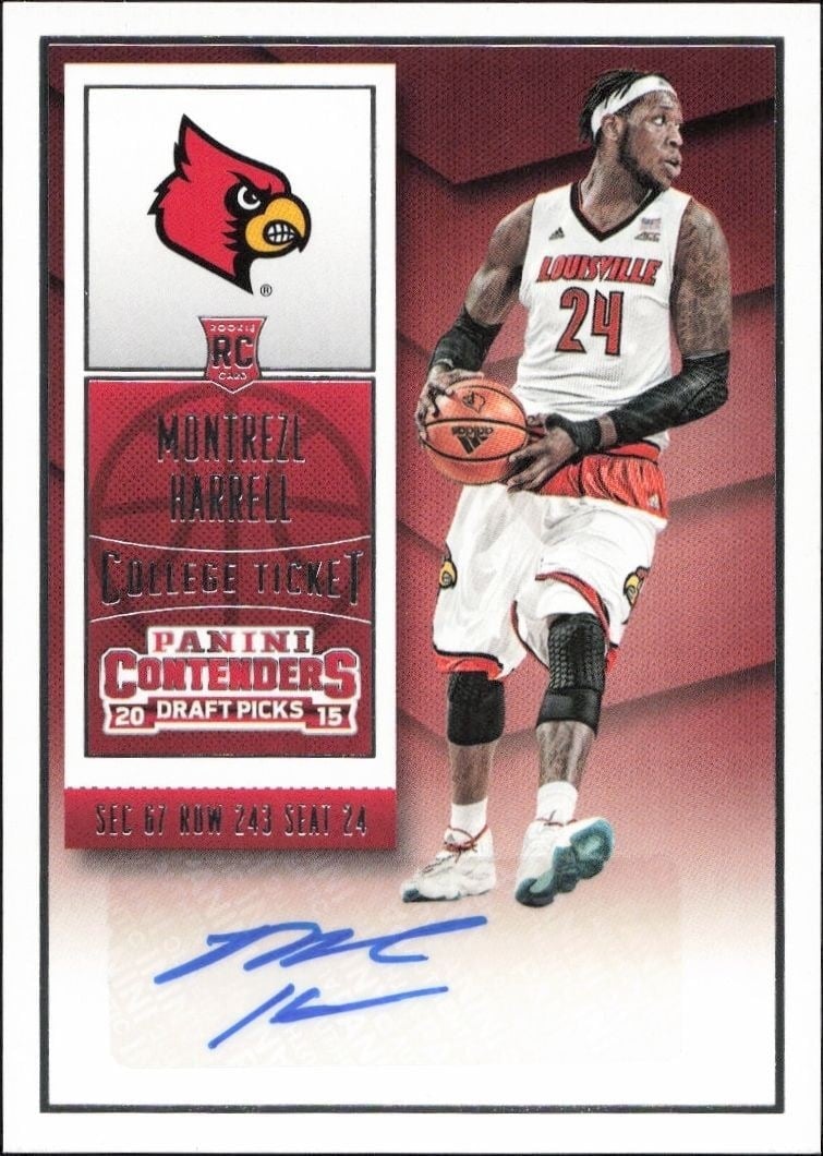 Montrezl Harrell 2015-16 Panini Contenders Draft Picks #130 Basketball Trading Card - Front 2015-16 Panini Contenders Draft Picks Montrezl Harrell #130 basketball trading card front