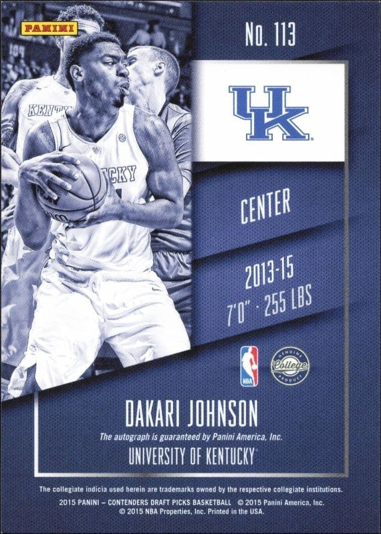 Dakari Johnson - Back