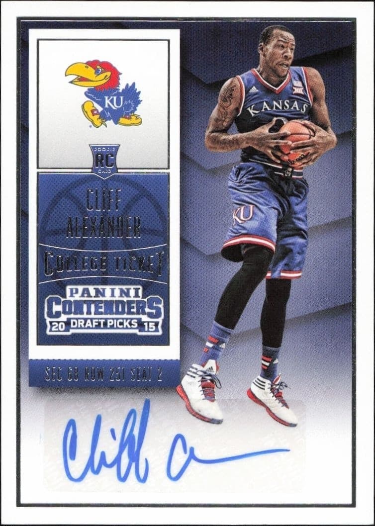 2015-16 Panini Contenders Draft Picks Cliff Alexander #111 trading card