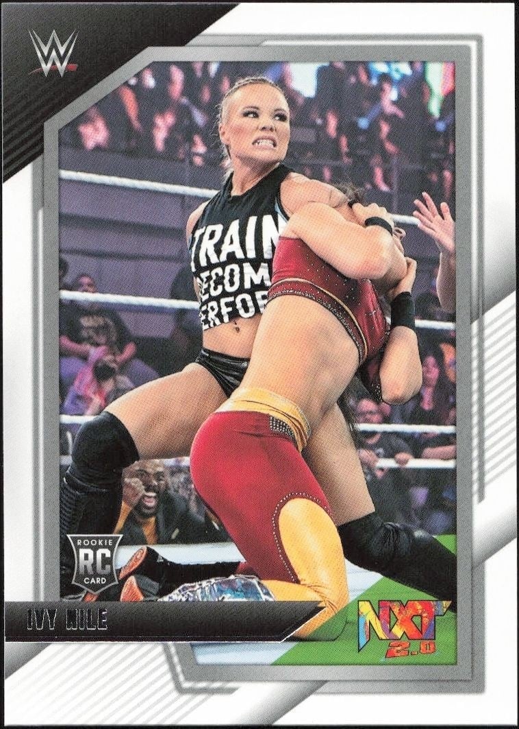 Ivy Nile 2022 Panini NXT 2.0 WWE #73 Wrestling Trading Card - Front 2022 Panini NXT 2.0 WWE Ivy Nile #73 wrestling trading card front