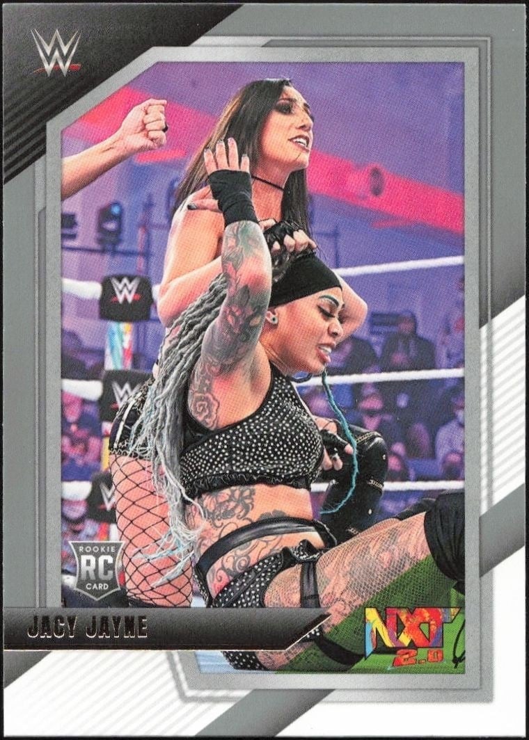 Jacy Jayne 2022 Panini NXT 2.0 WWE #83 Wrestling Trading Card - Front 2022 Panini NXT 2.0 WWE Jacy Jayne #83 wrestling trading card front