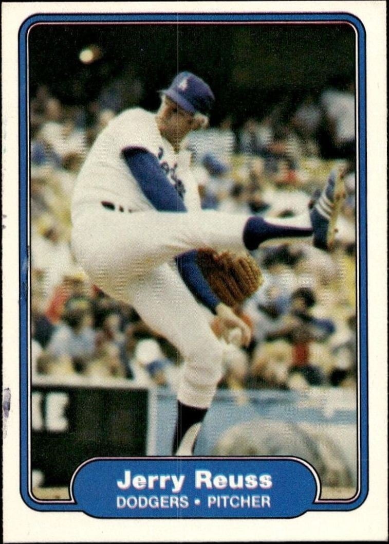1982 Fleer Jerry Reuss #18 trading card