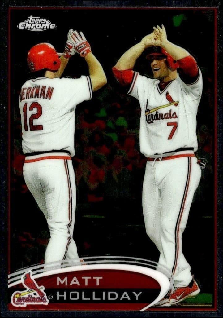 2012 Topps Chrome Matt Holliday #125 trading card