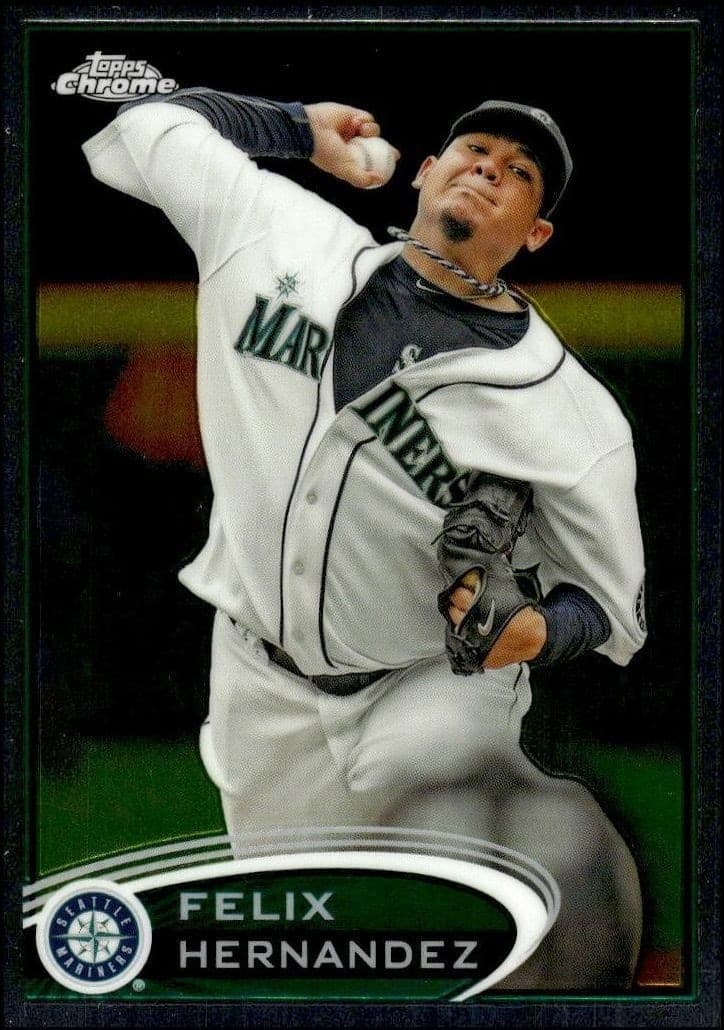 2012 Topps Chrome Felix Hernandez #116 trading card