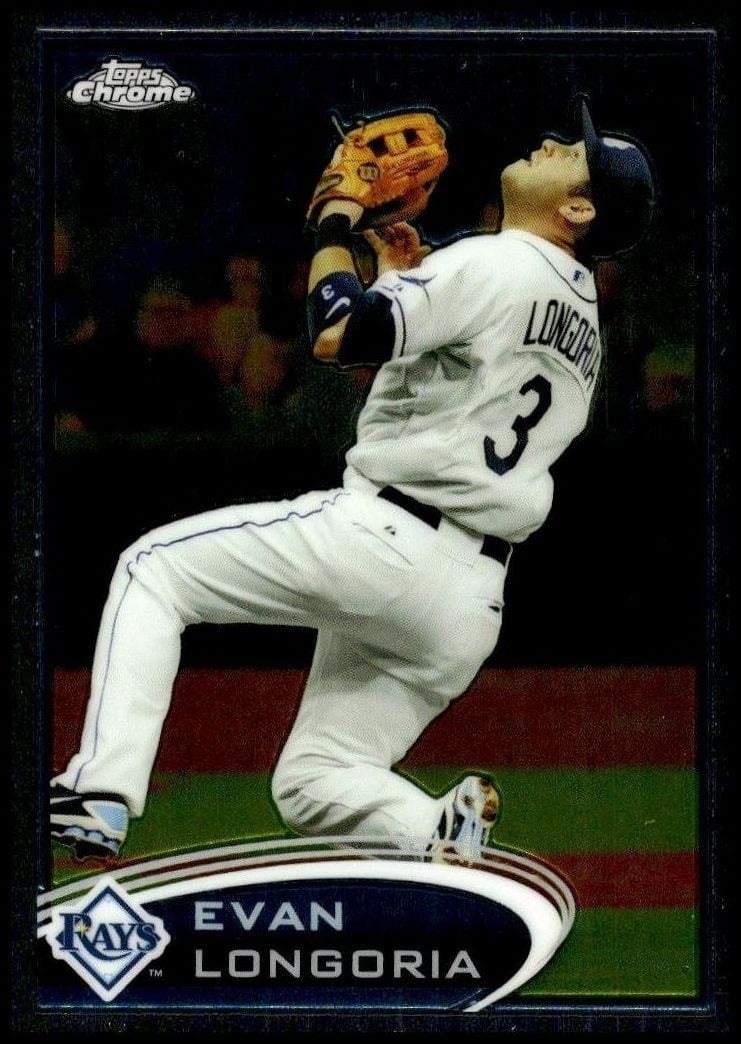 2012 Topps Chrome Evan Longoria #90 trading card