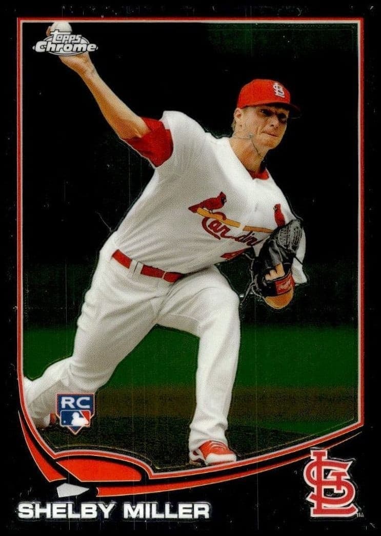 2013 Topps Chrome Shelby Miller #80 trading card