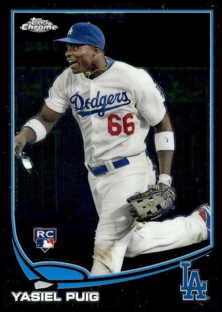 2013 Topps Chrome Yasiel Puig #138 trading card