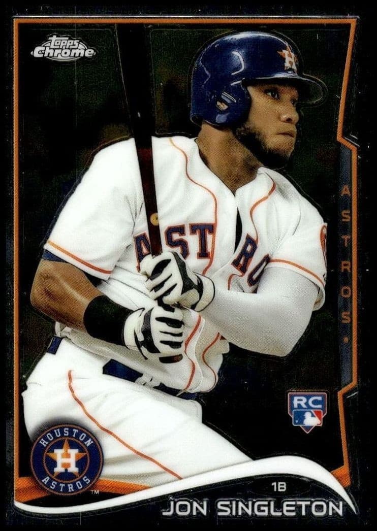 2014 Topps Chrome Jon Singleton #55 trading card