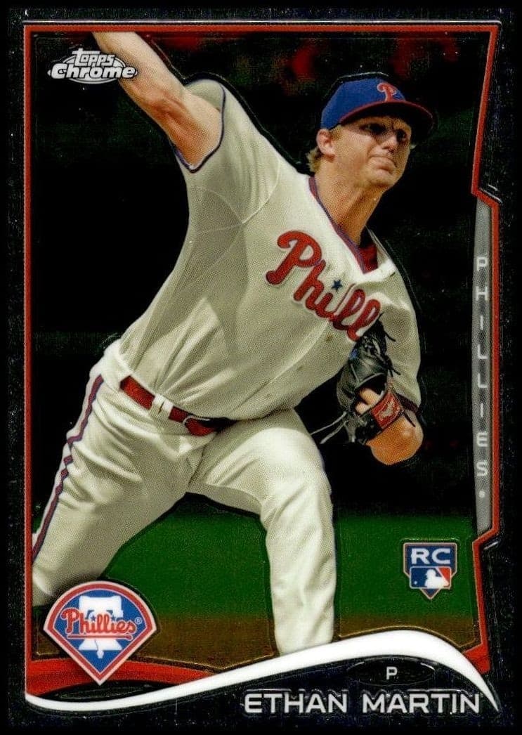 2014 Topps Chrome Ethan Martin #128 trading card