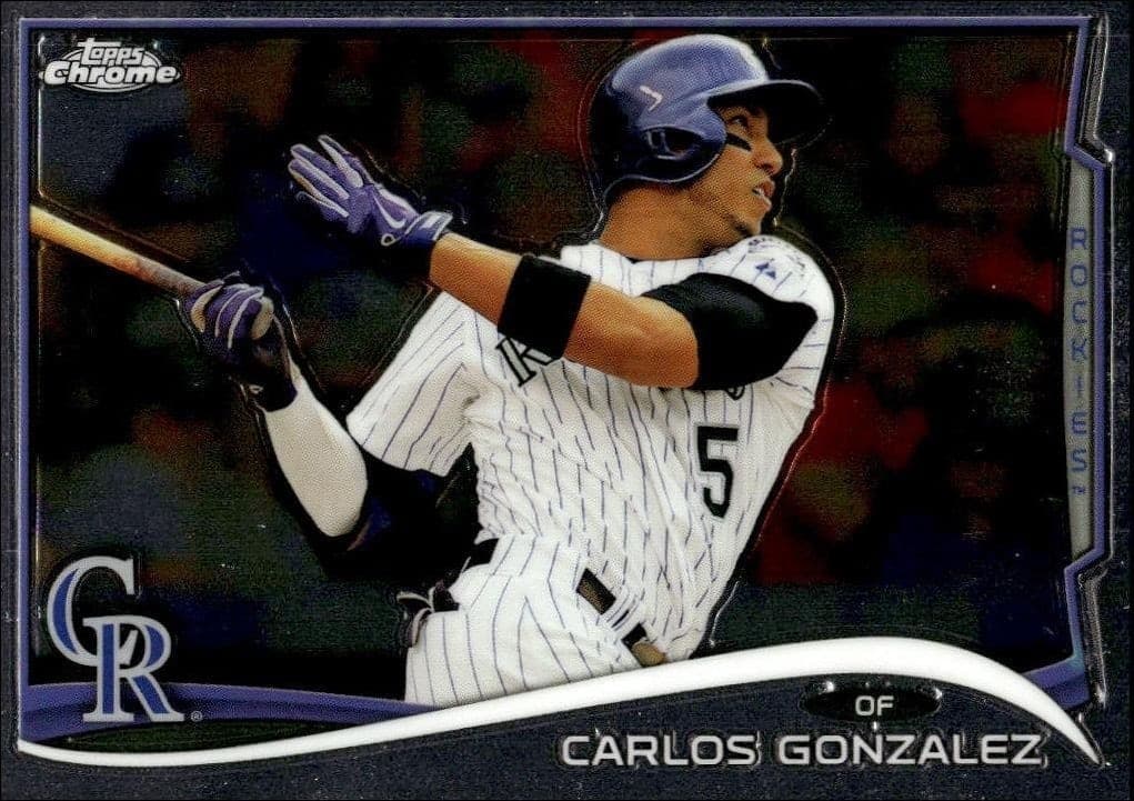 2014 Topps Chrome Carlos Gonzalez #190 trading card