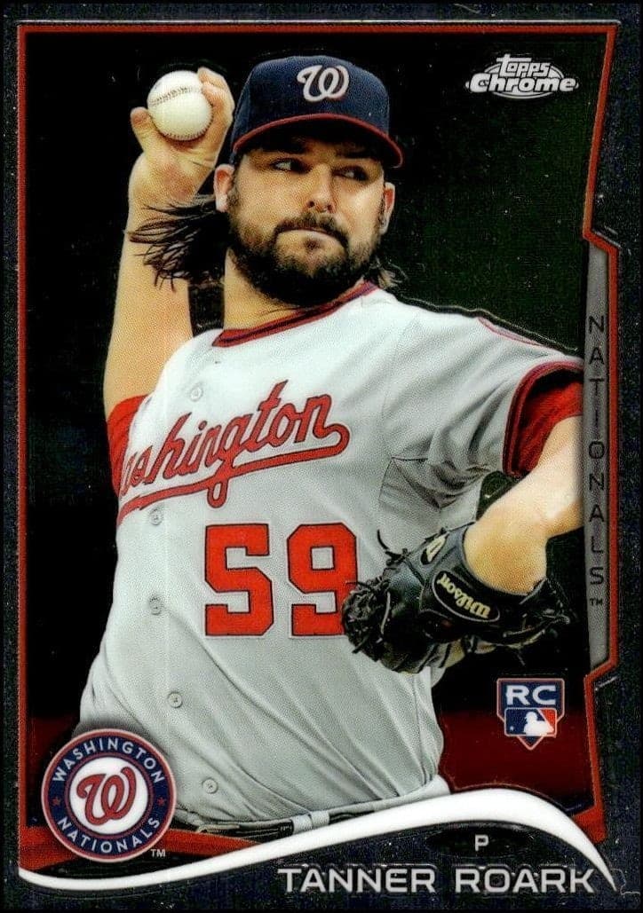 2014 Topps Chrome Tanner Roark #127 trading card