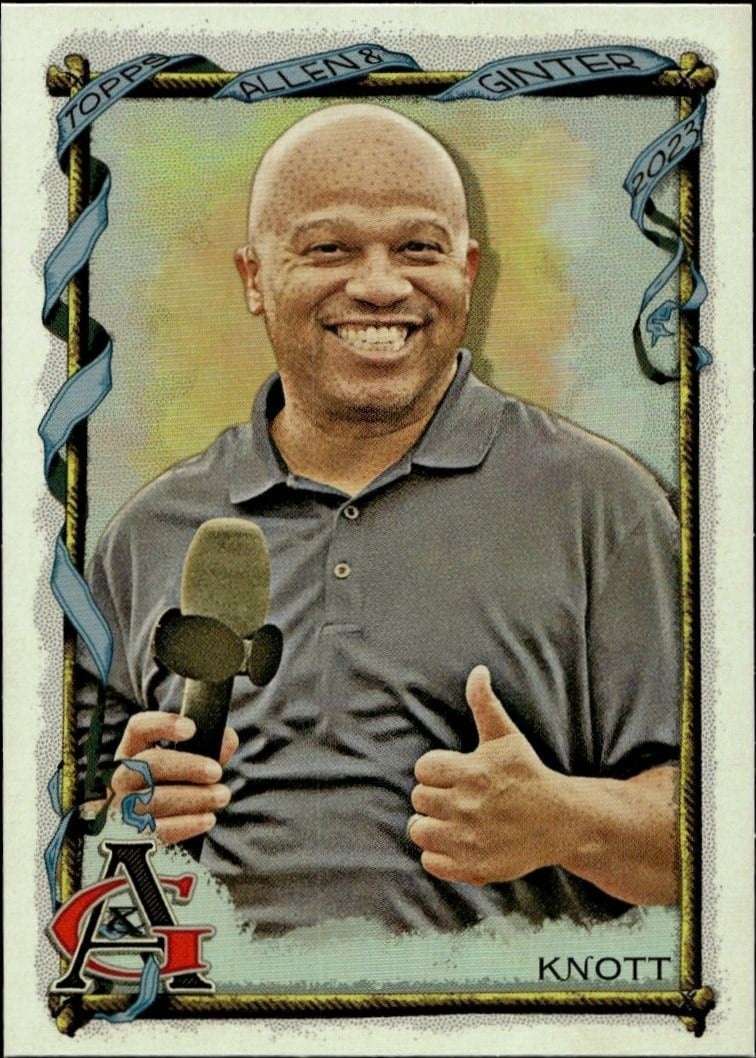 Andre Knott 2023 Topps Allen & Ginter #299 Baseball Trading Card - Front 2023 Topps Allen & Ginter Andre Knott #299 baseball trading card front