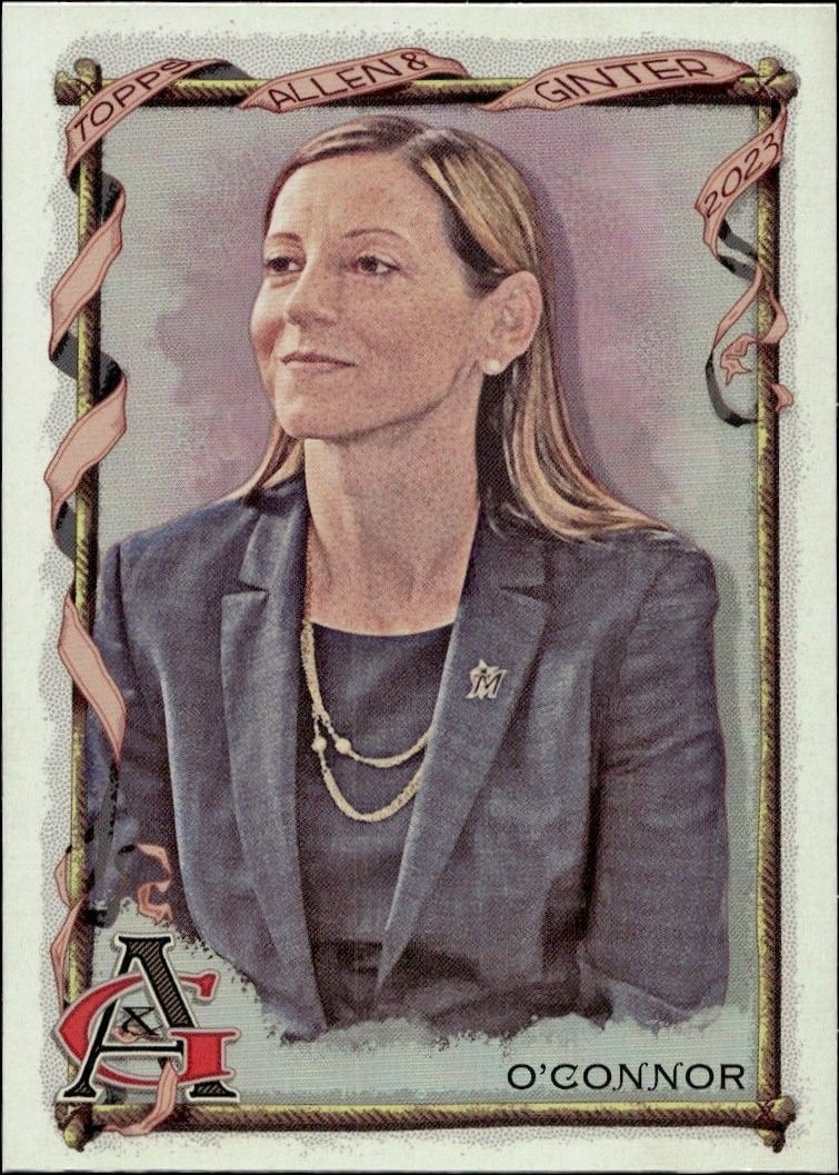 Caroline O'Connor 2023 Topps Allen & Ginter #215 Baseball Trading Card - Front 2023 Topps Allen & Ginter Caroline O'Connor #215 baseball trading card front