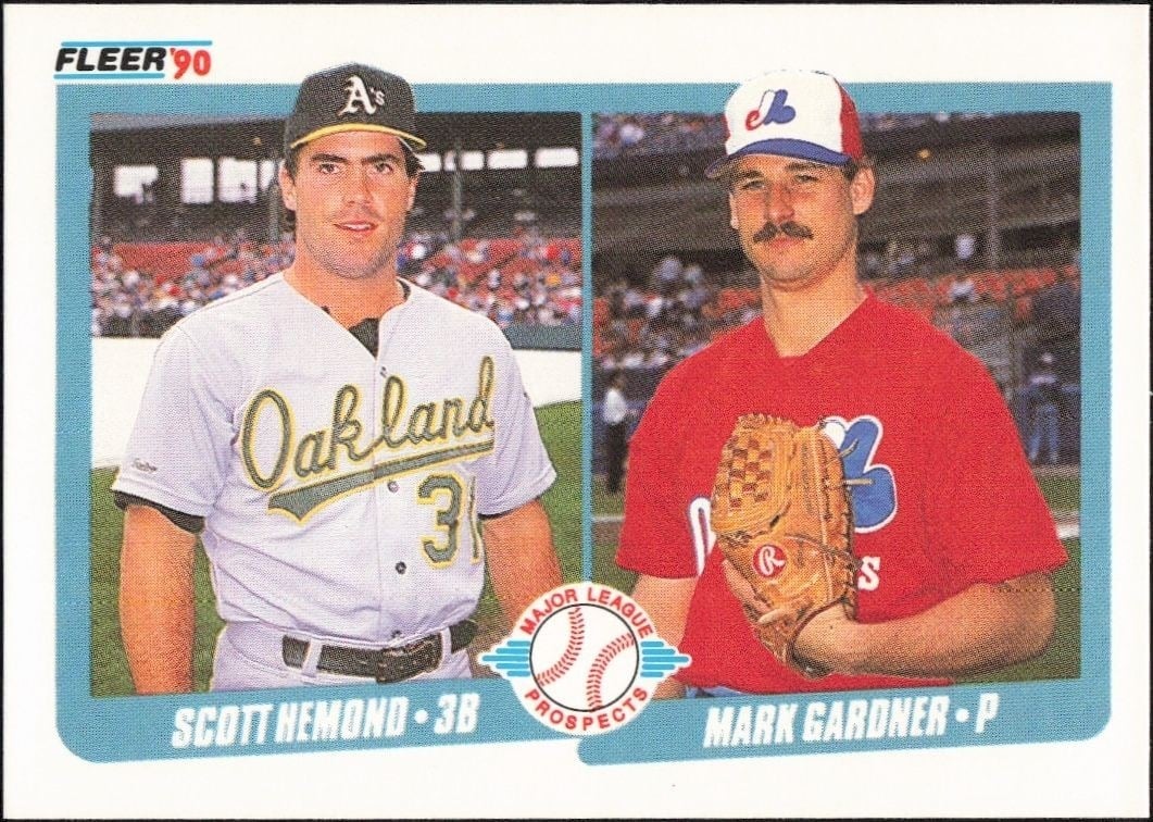 Scott Hemond 1990 Fleer #646 Baseball Trading Card - Front 1990 Fleer Scott Hemond #646 baseball trading card front