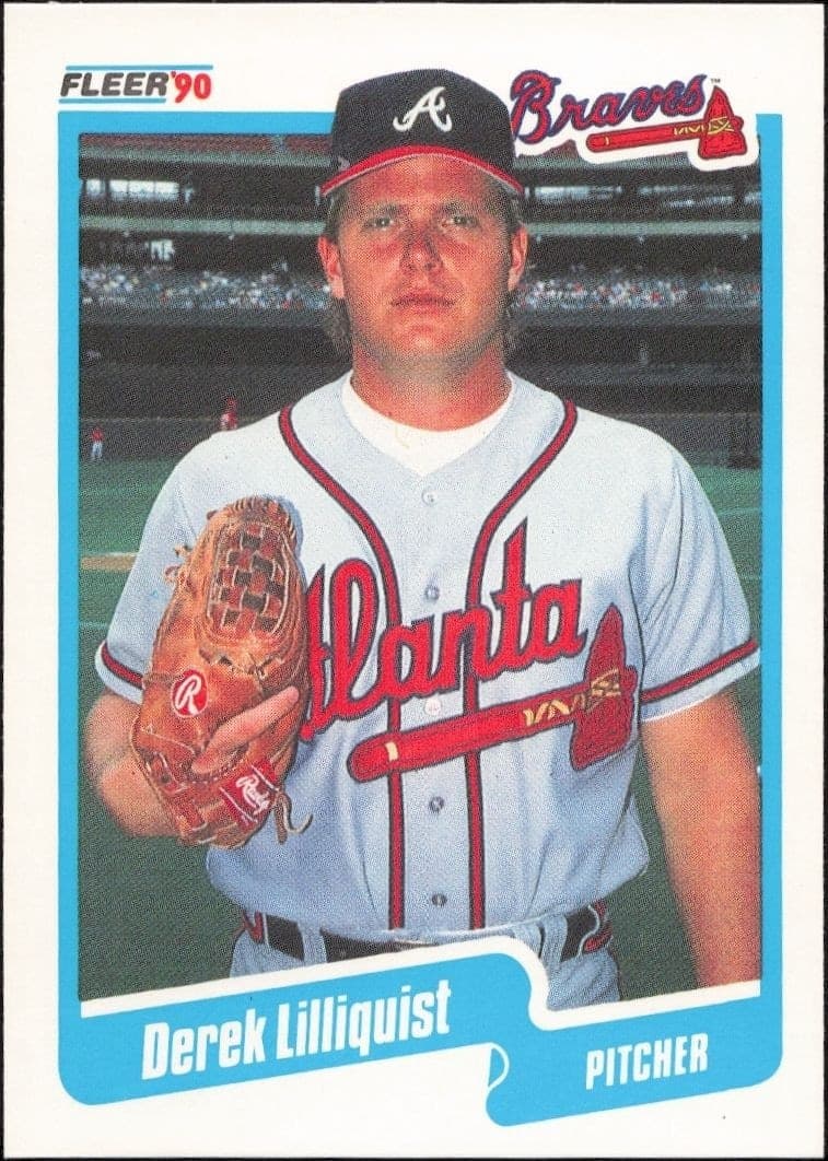 1990 Fleer Derek Lilliquist #588 trading card