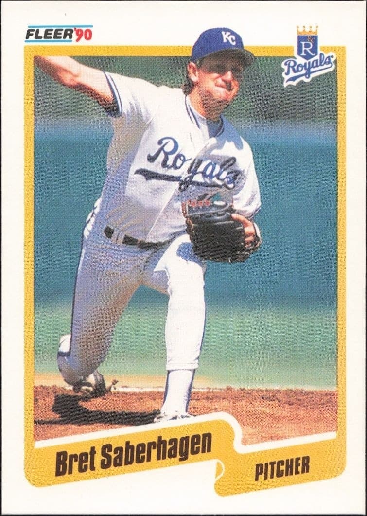 1990 Fleer Bret Saberhagen #116 trading card