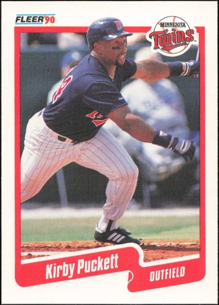 1990 Fleer Kirby Puckett #383 trading card