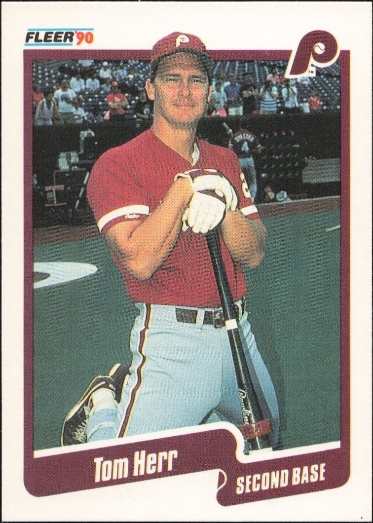 1990 Fleer Tom Herr #560 trading card