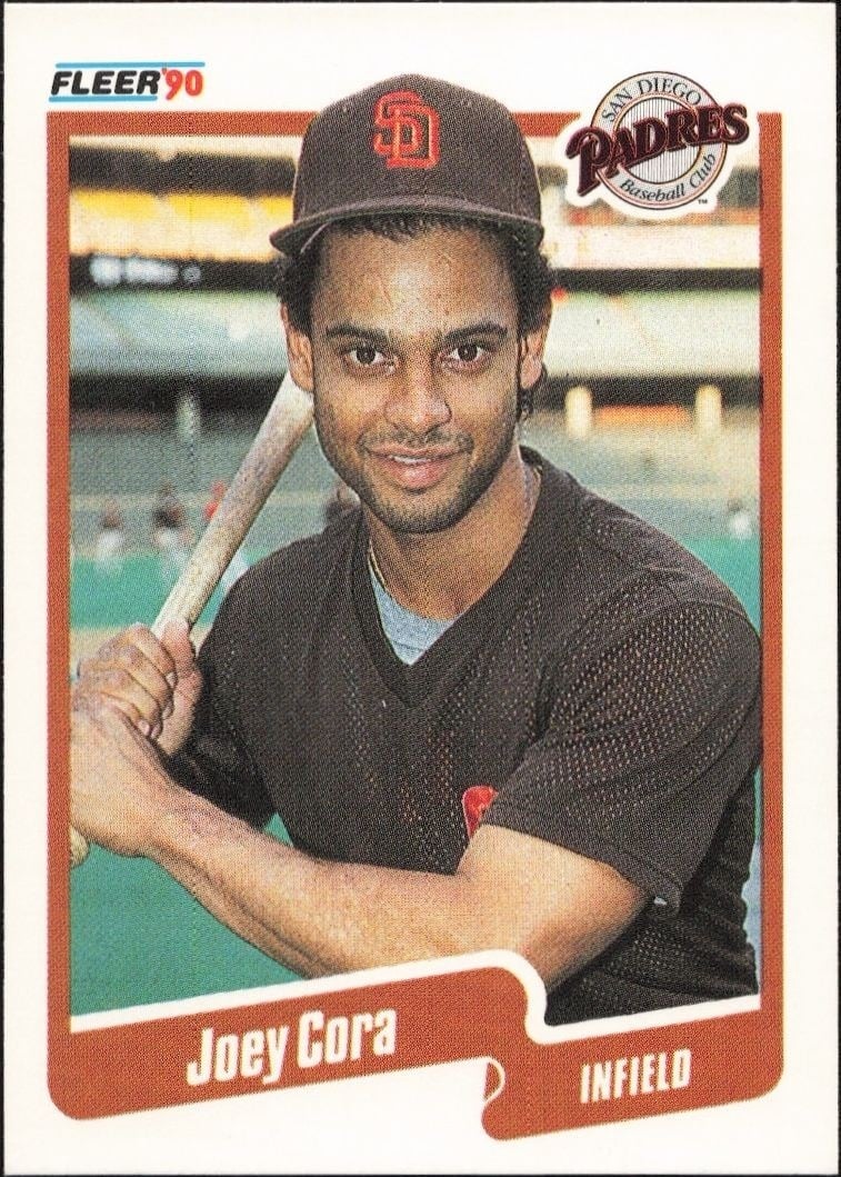 1990 Fleer Joey Cora #154 trading card