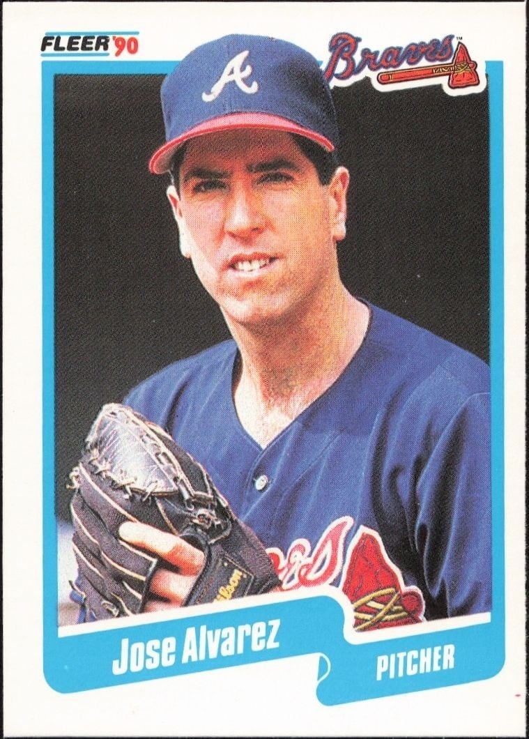 1990 Fleer Jose Alvarez #574 trading card