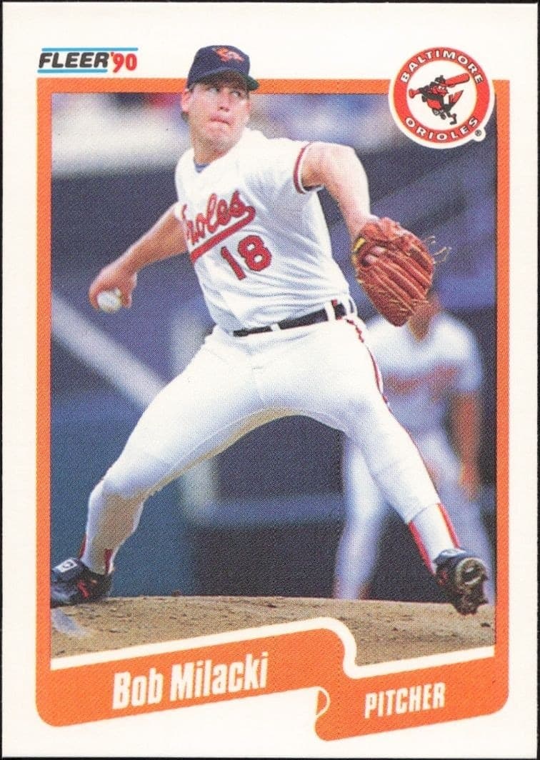 1990 Fleer Bob Milacki #182 trading card