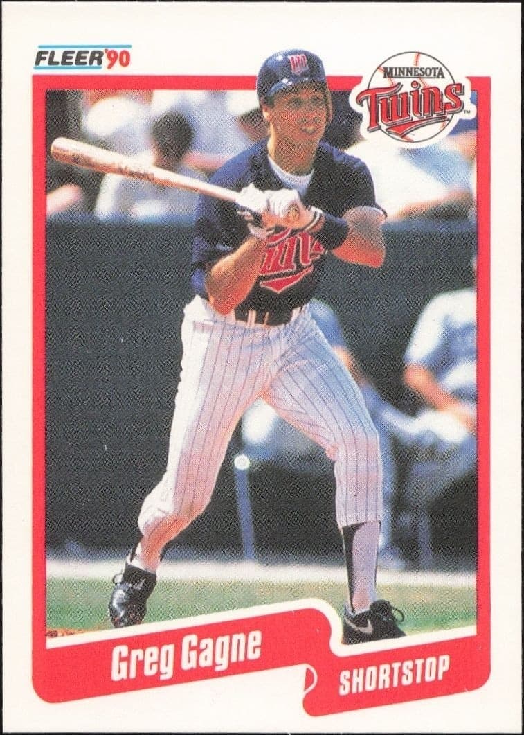1990 Fleer Greg Gagne #374 trading card