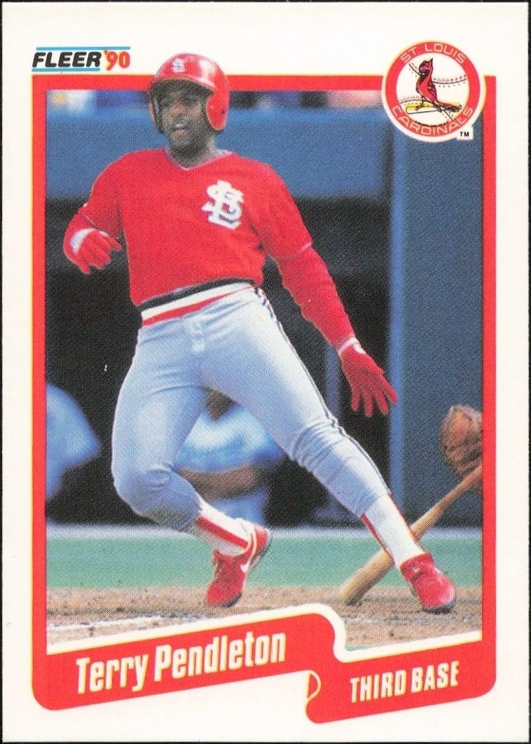 1990 Fleer Terry Pendleton #257 trading card