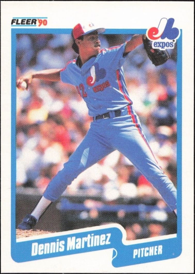 1990 Fleer Dennis Martinez #354 trading card