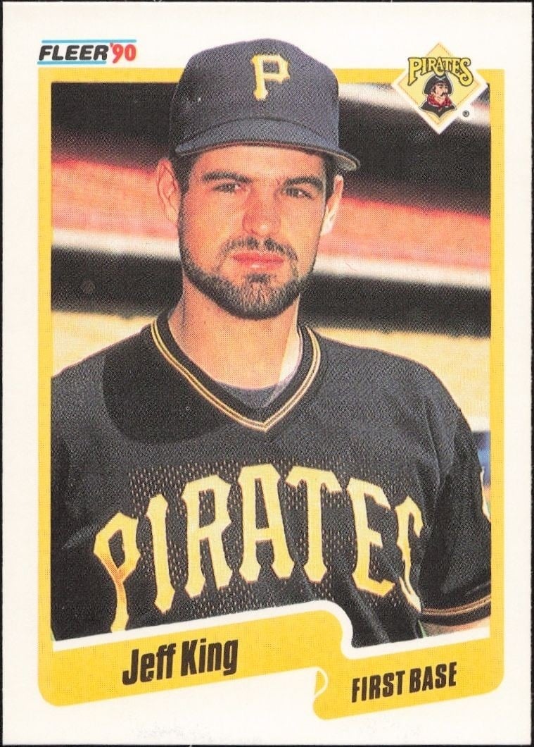 1990 Fleer Jeff King #469 trading card