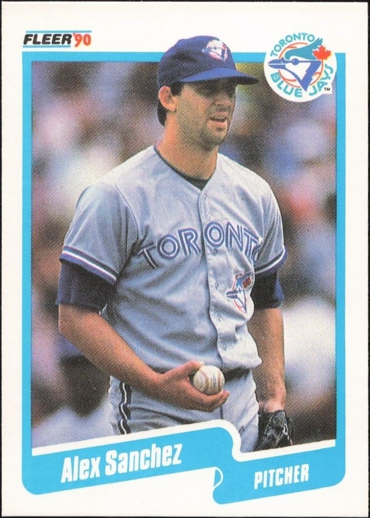 1990 Fleer Alex Sanchez #92 trading card