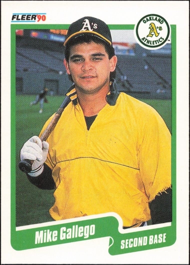 1990 Fleer Mike Gallego #7 trading card