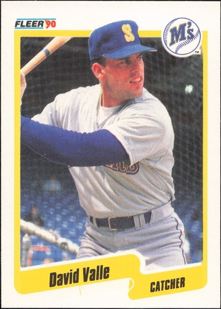 1990 Fleer Dave Valle #527 trading card