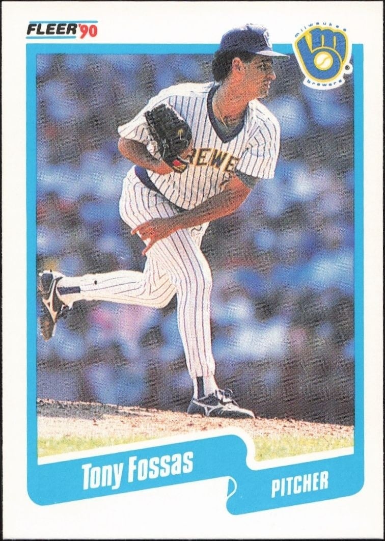 1990 Fleer Tony Fossas #323 trading card