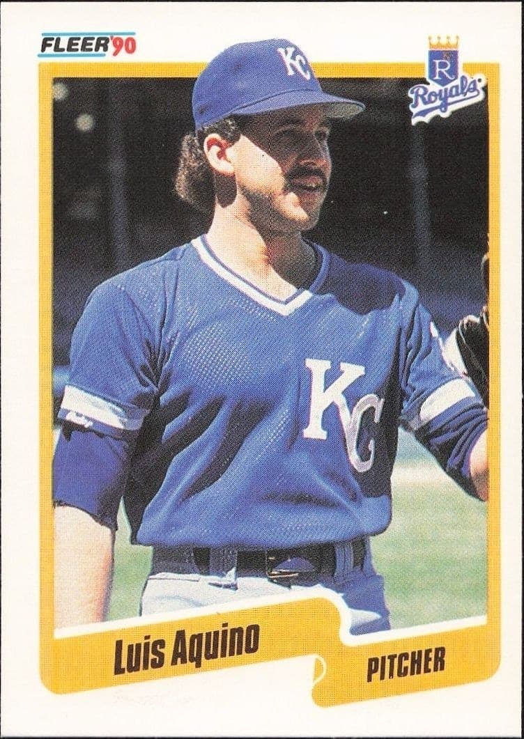 1990 Fleer Luis Aquino #101 trading card