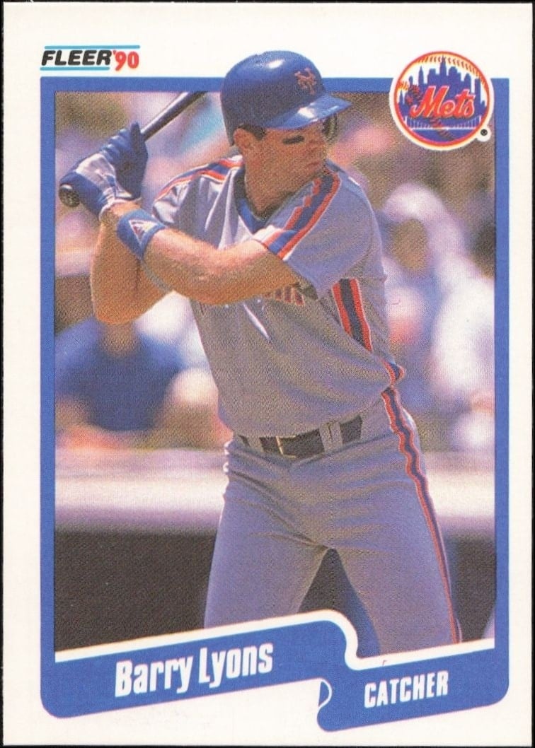 1990 Fleer Barry Lyons #209 trading card