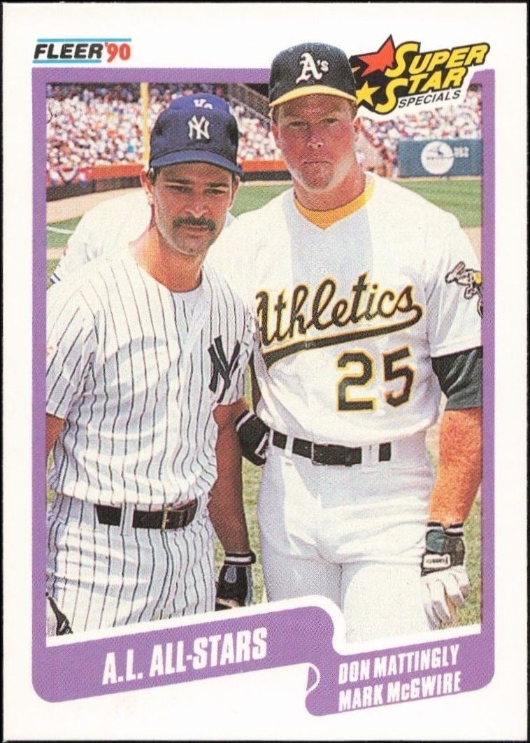 1990 Fleer Don Mattingly #638 trading card