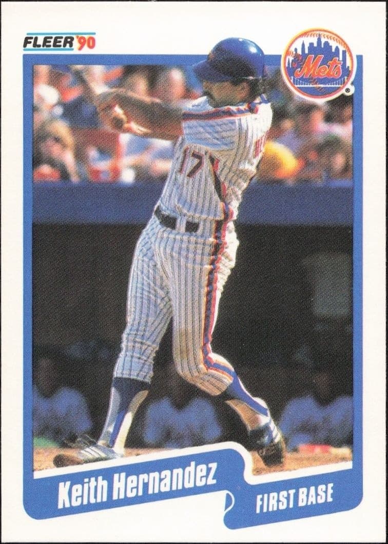 1990 Fleer Keith Hernandez #205 trading card
