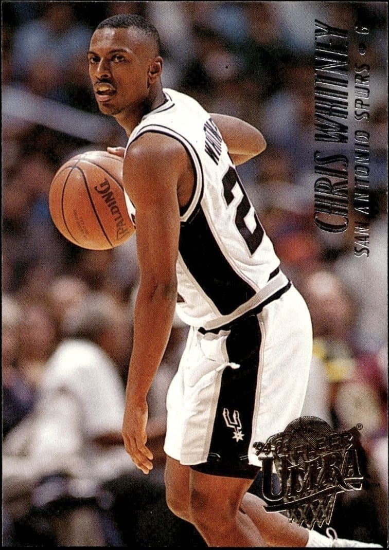Chris Whitney 1994-95 Fleer Ultra #334 Basketball Trading Card - Front 1994-95 Fleer Ultra Chris Whitney #334 basketball trading card front