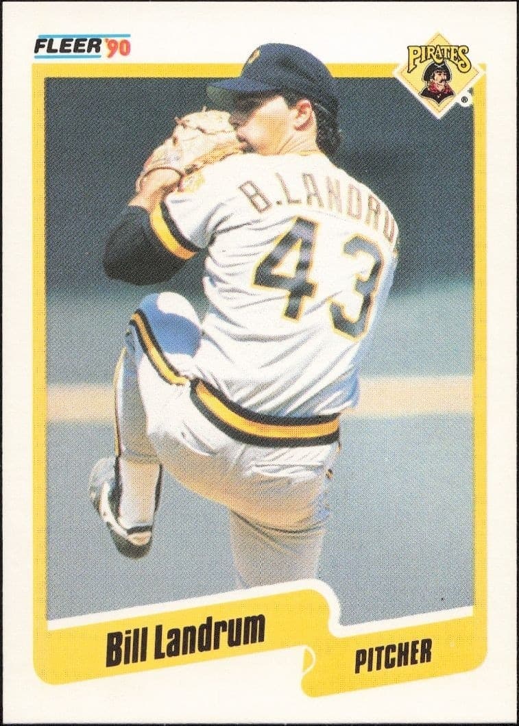 1990 Fleer Bill Landrum #472 trading card