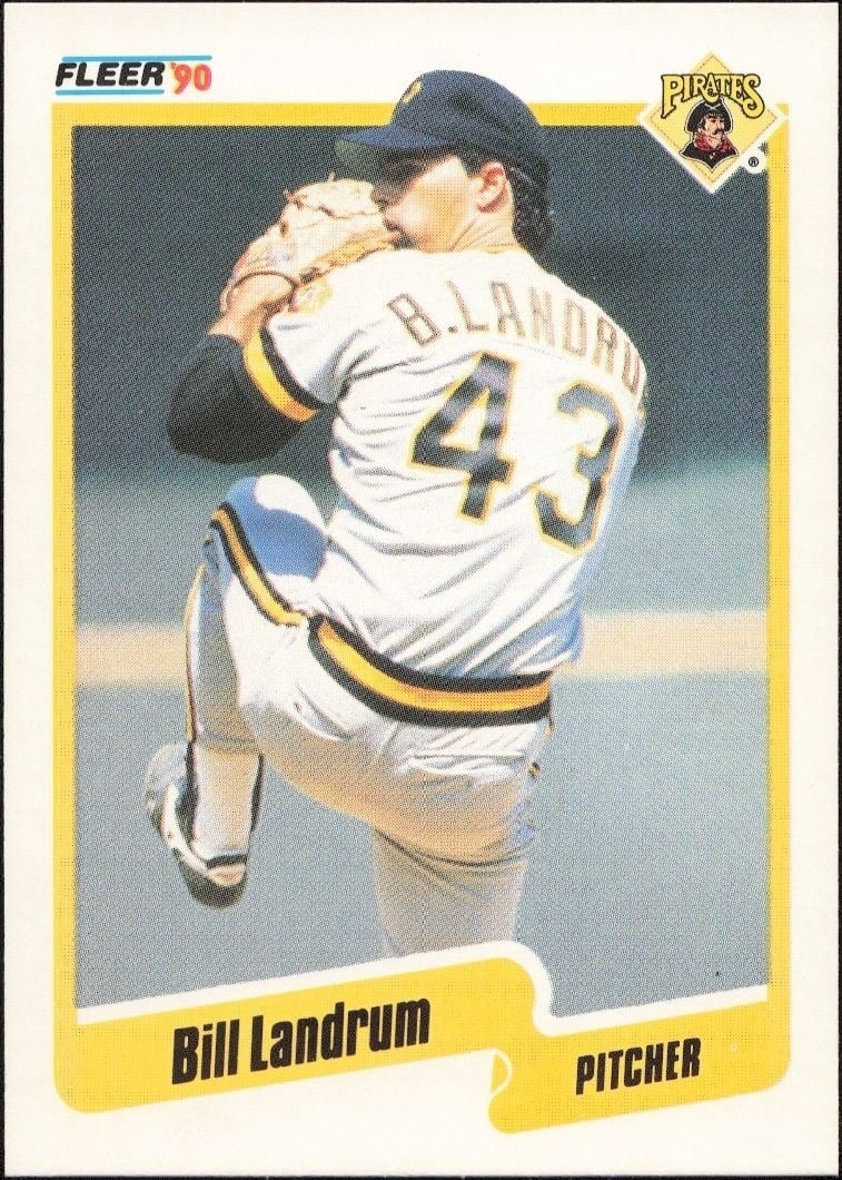1990 Fleer Bill Landrum #472 trading card