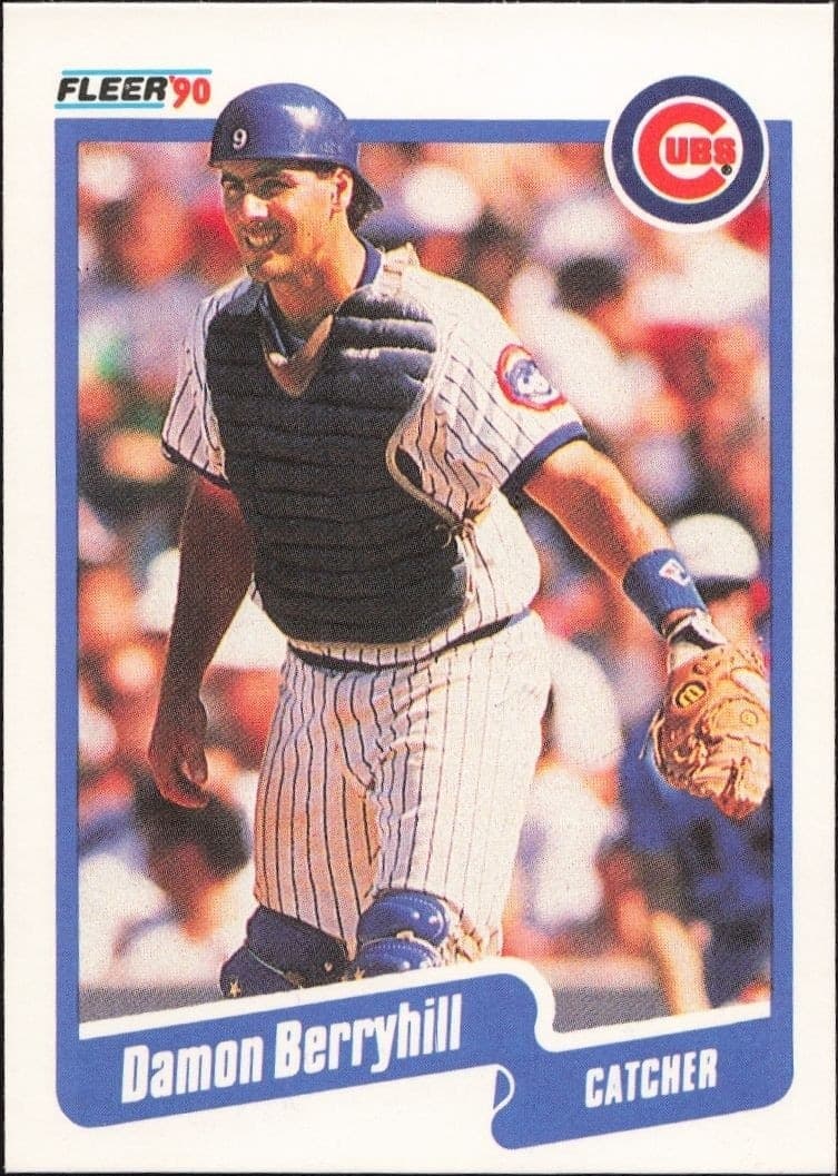 1990 Fleer Damon Berryhill #26 trading card