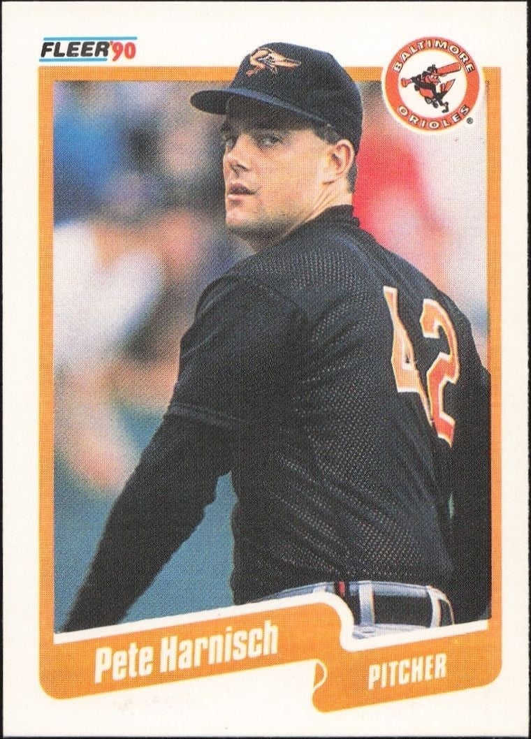 1990 Fleer Pete Harnisch #177 trading card
